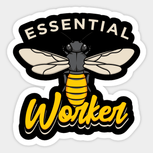 Essential Worker Beekeeping Beekeeper Sticker